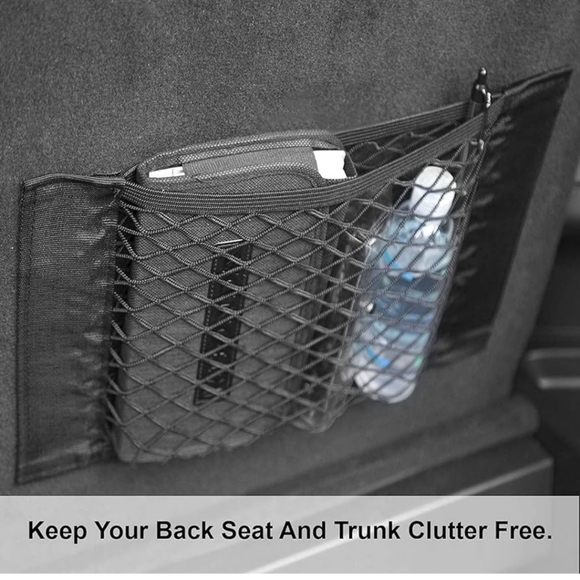 Car Back Rear Trunk Storage Net Seat Elastic String Net Magic storage net - Picture 4 of 9